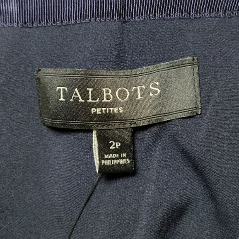 Talbots Textured Knee Length Pencil Skirt Sz 2P